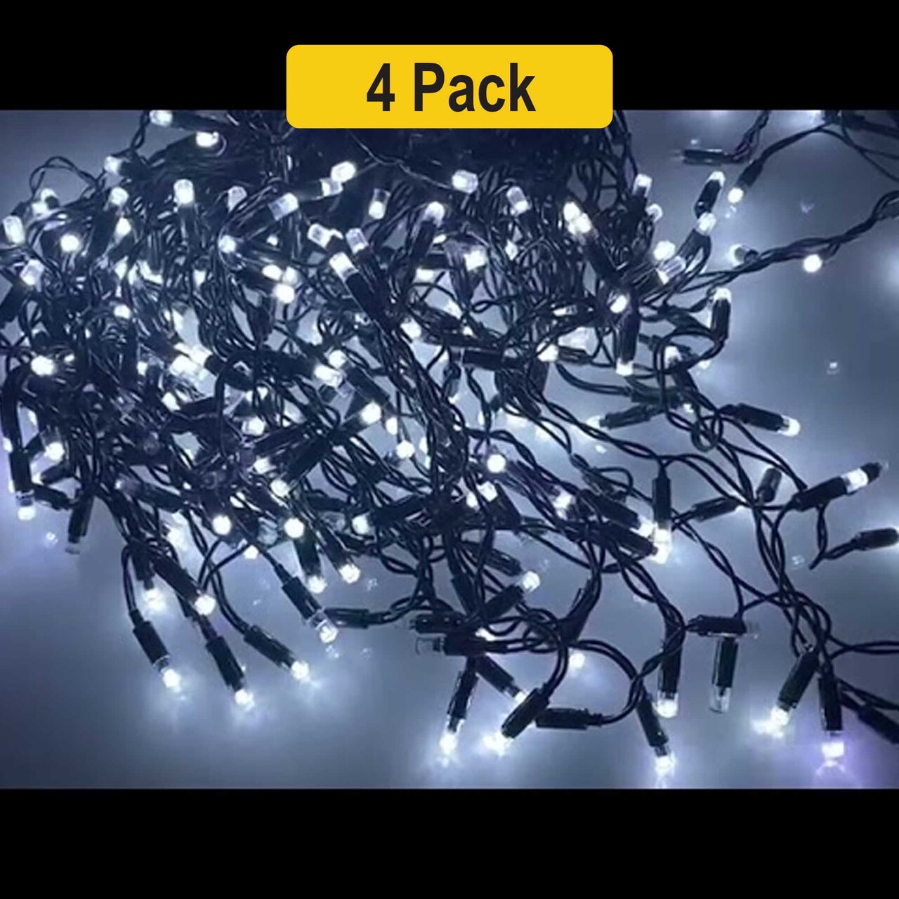 32ft 100 LED Outdoor Green Wire String Lights — Waterproof & Plug-in